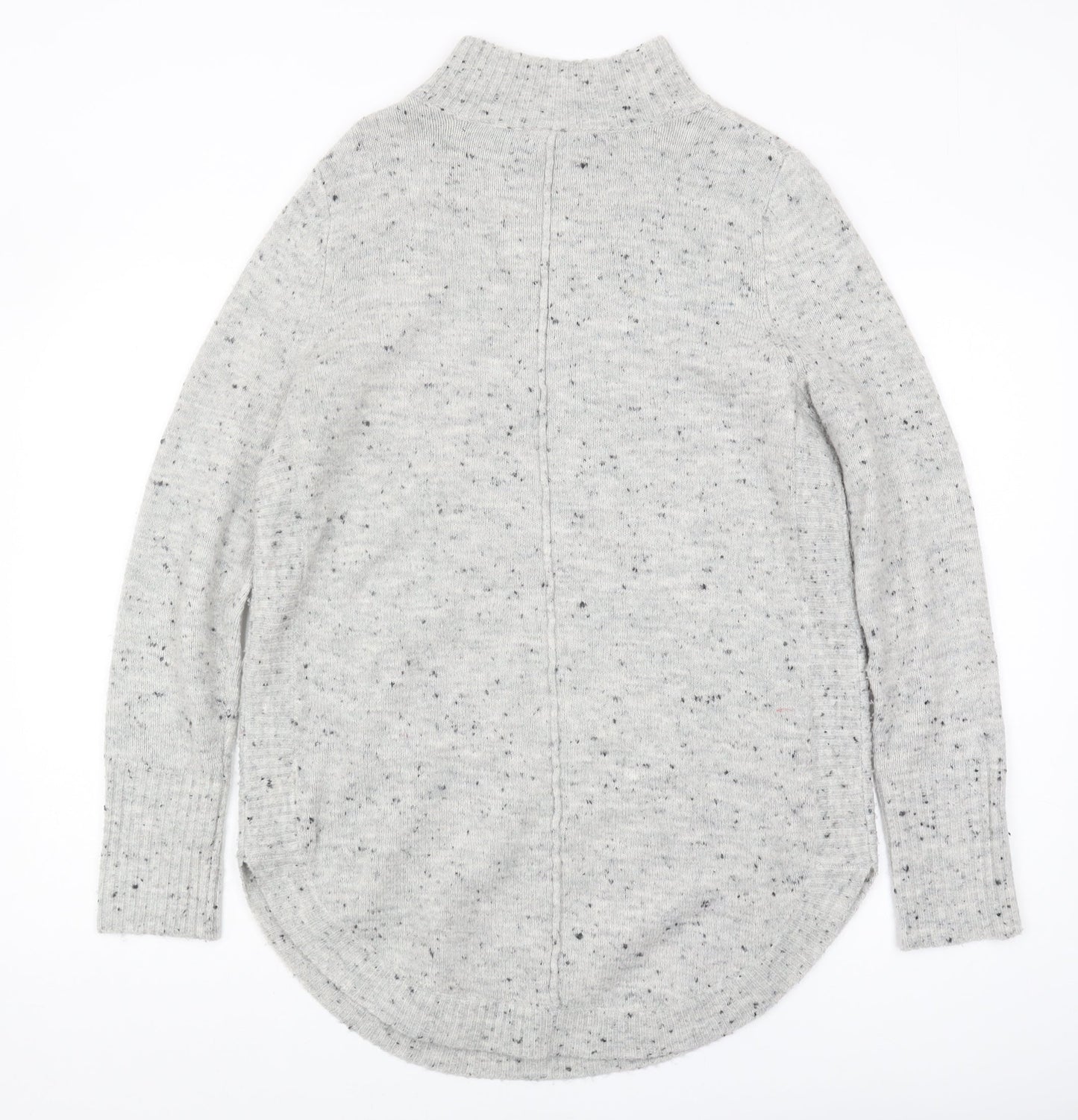 Wallis Women's Grey Mock Neck Pullover Jumper S