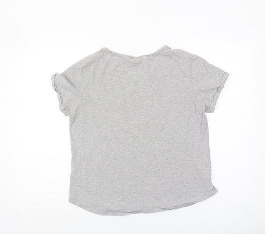 Tommy Hilfiger Women’s Grey T-Shirt Medium