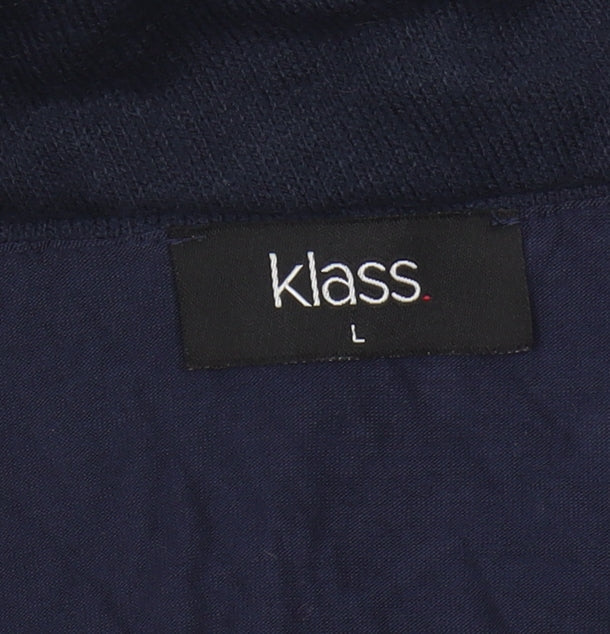 Womens UK Size L Klass Blue Polyester Blouse