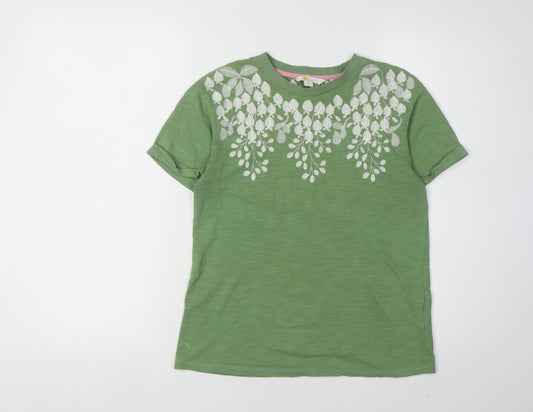 Boden Women's Green XS Embroidered T-Shirt