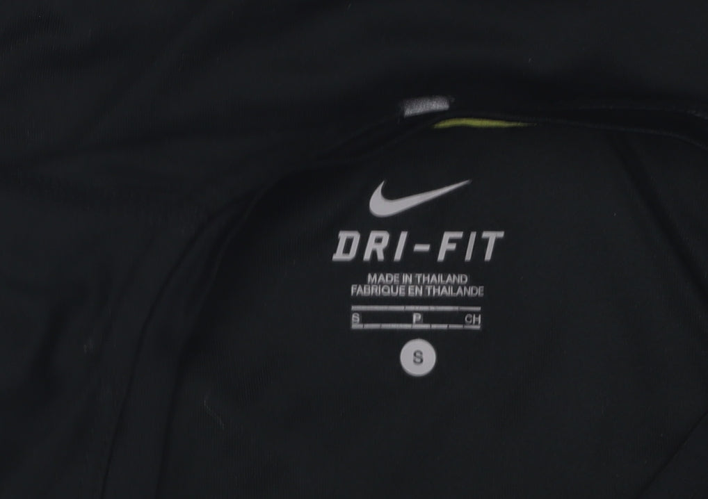 Nike Women's Black Dri-FIT T-Shirt, Short Sleeve, Size S