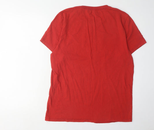 Aéropostale Men's Red Graphic T-Shirt, Size L