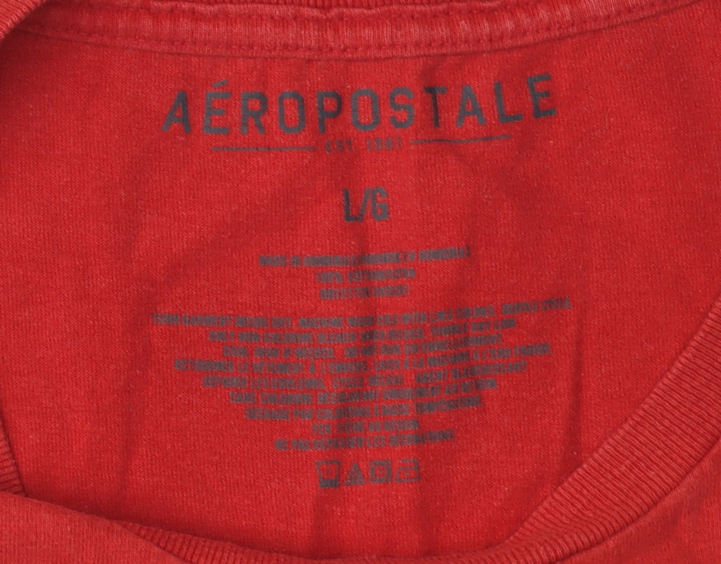 Aéropostale Men's Red Graphic T-Shirt, Size L