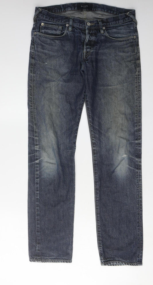Paul Smith Men's Blue Straight Jeans 30R