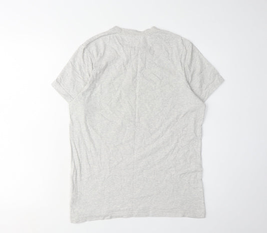 Jack Wills Men's XS Grey Cotton Crew Neck T-Shirt