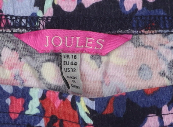 Joules Women's Floral Midi Skirt Multicoloured Size 16