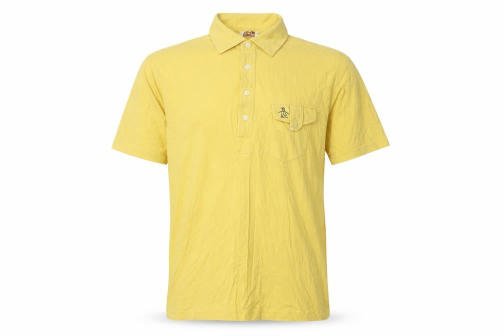 Original Penguin Men's Yellow Classic Polo Shirt M