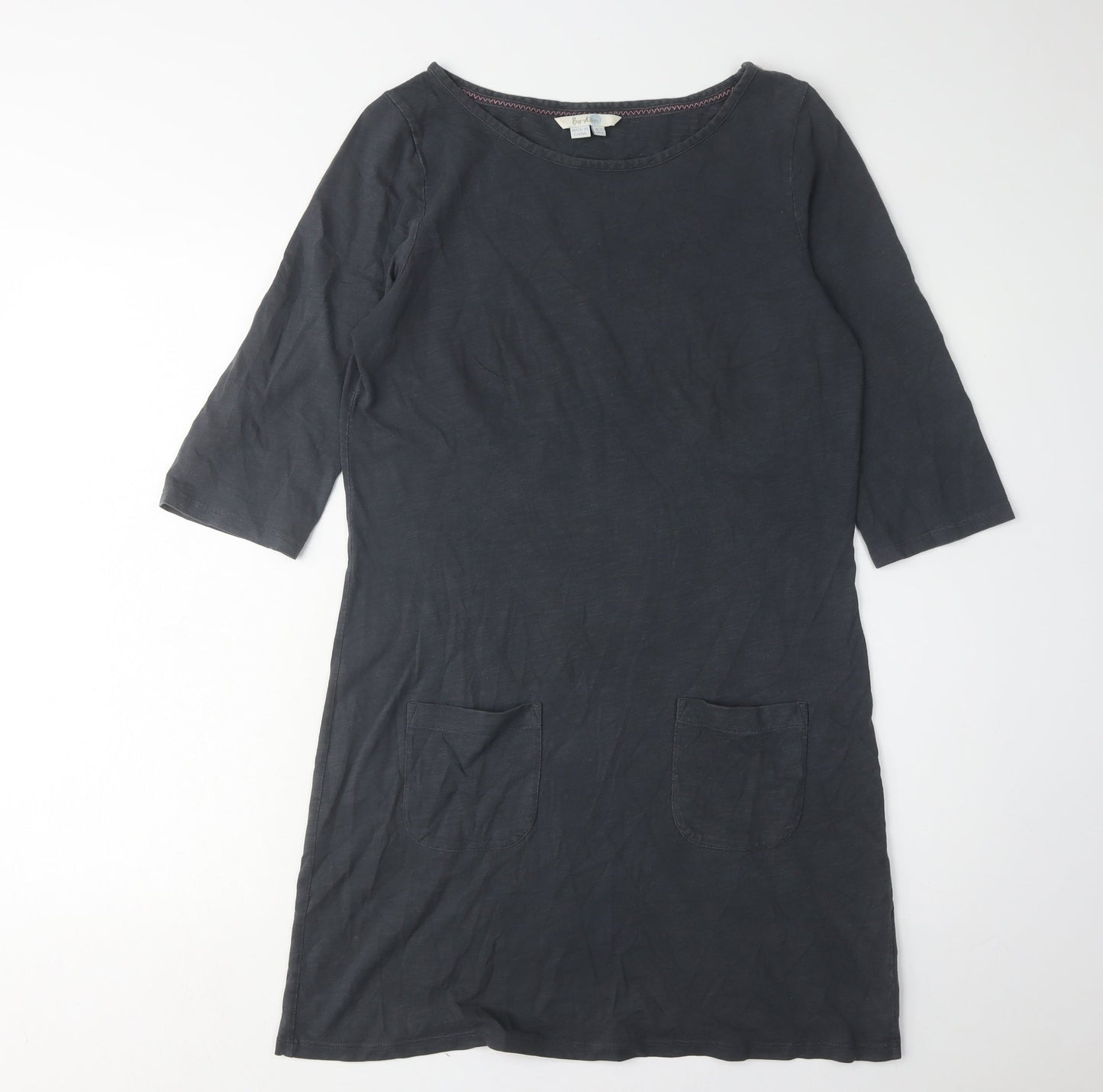 Boden Women's Black Shift Dress Size 10 with Pockets