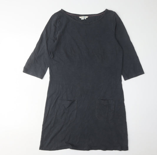Boden Women's Black Shift Dress Size 10 with Pockets