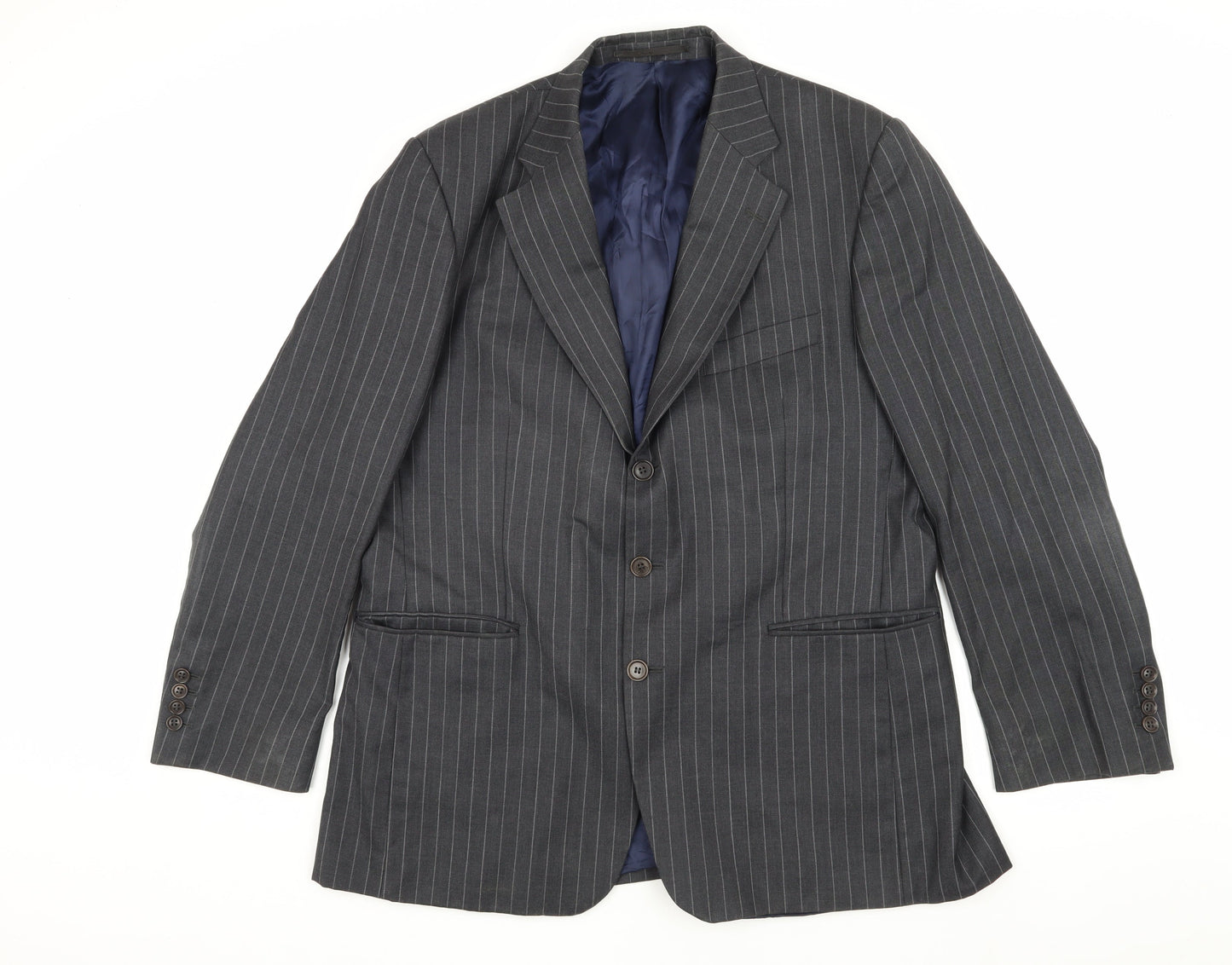 Charles Tyrwhitt Grey Striped Men's Blazer 42R