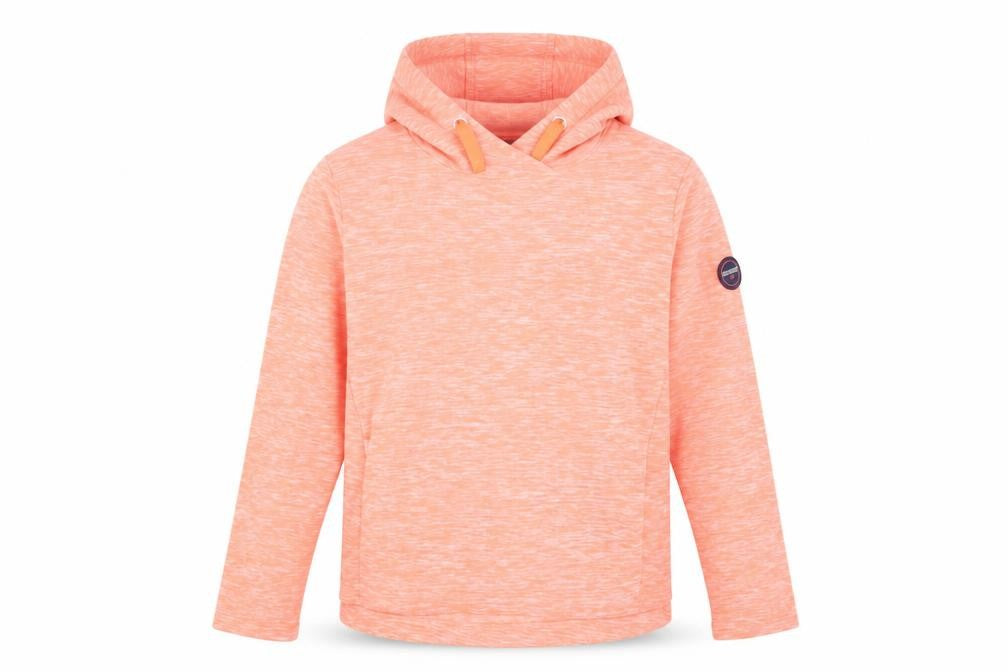 Front view of Regatta girls’ orange hoodie, size 11-12, casual & stylish