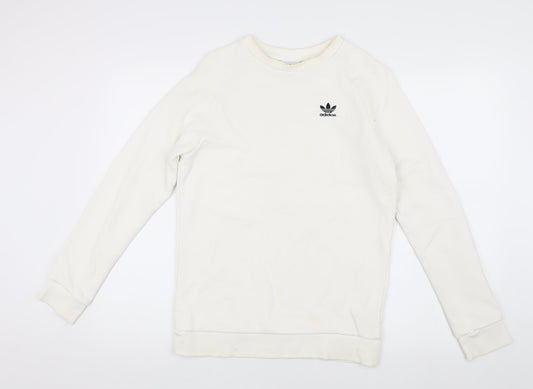 Adidas Men's White XS Pullover Sweatshirt