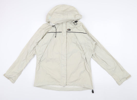 Lowe alpine Women's Beige Anorak Jacket, Size L, Hooded & Zip