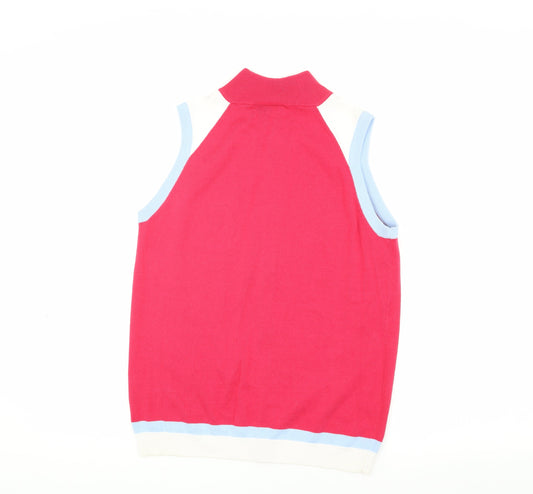 Glenmuir Women's Red Sleeveless Waistcoat S Casual