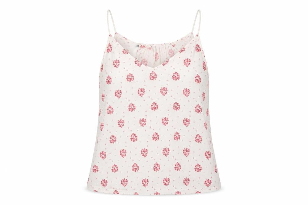 s.Oliver Women's White Floral Camisole Tank Top UK Size 10