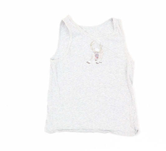 Frozen Girls Grey Tank Top 6-7 Years