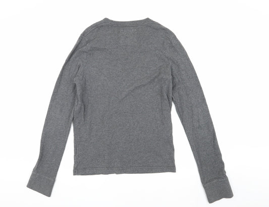 Hollister Men's Grey Pullover Sweatshirt S