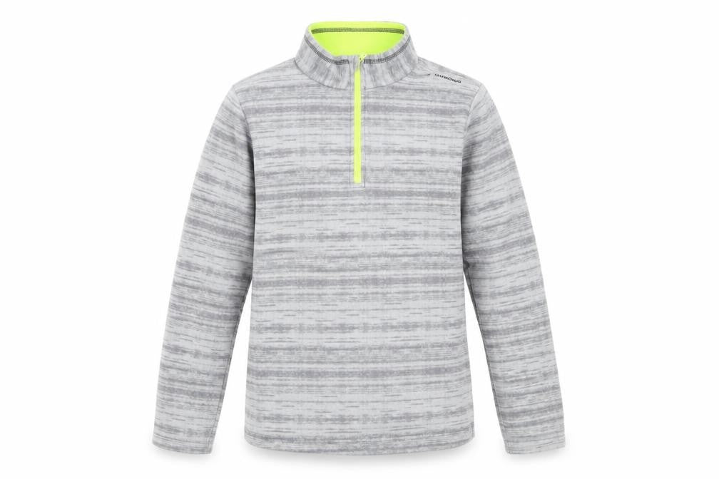 Decathlon Boys Grey 1/4 Zip Fleece Sweatshirt 14 Years