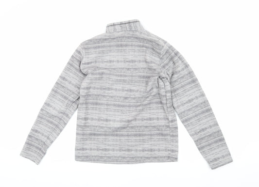 Decathlon Boys Grey 1/4 Zip Fleece Sweatshirt 14 Years