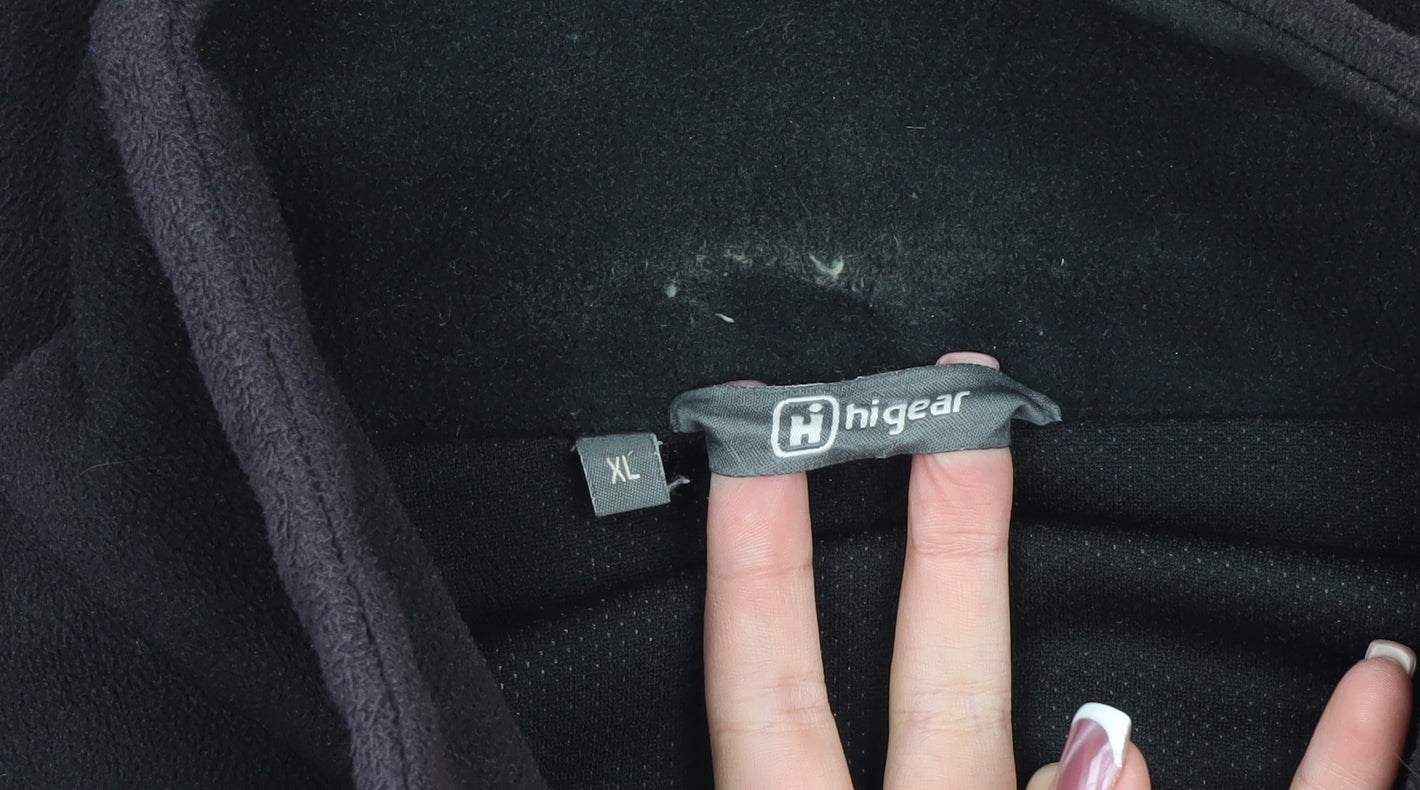 Hi Gear Men's XL Black Fleece Jacket - Autumn/Winter