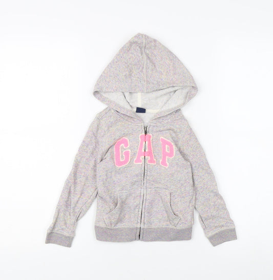 Gap Girls Multicoloured Hooded Jacket 3 Years Full Zip