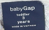 Gap Girls Multicoloured Hooded Jacket 3 Years Full Zip