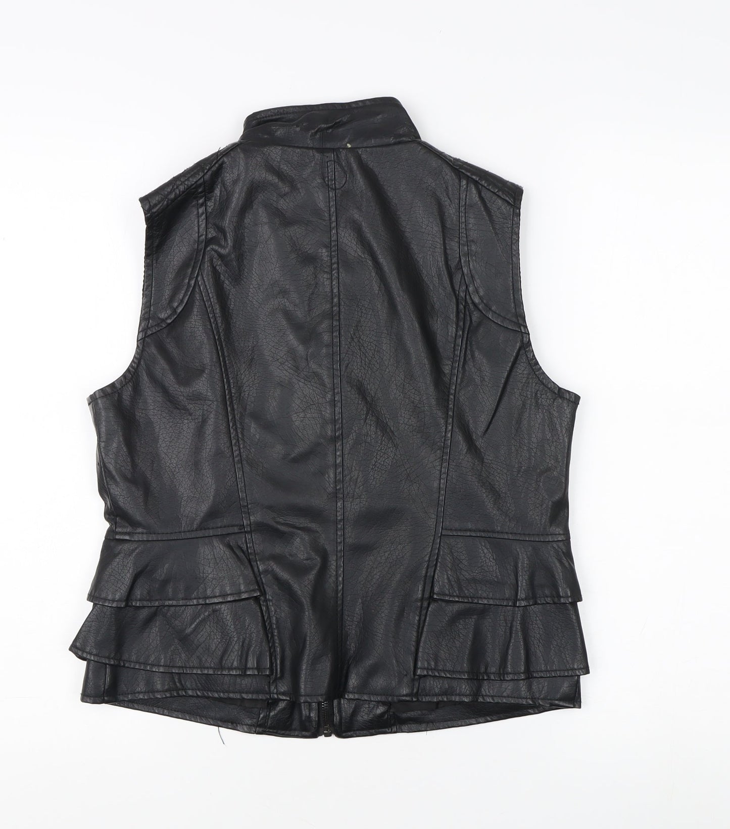 Yoki Women's Black Quilted Waistcoat XL
