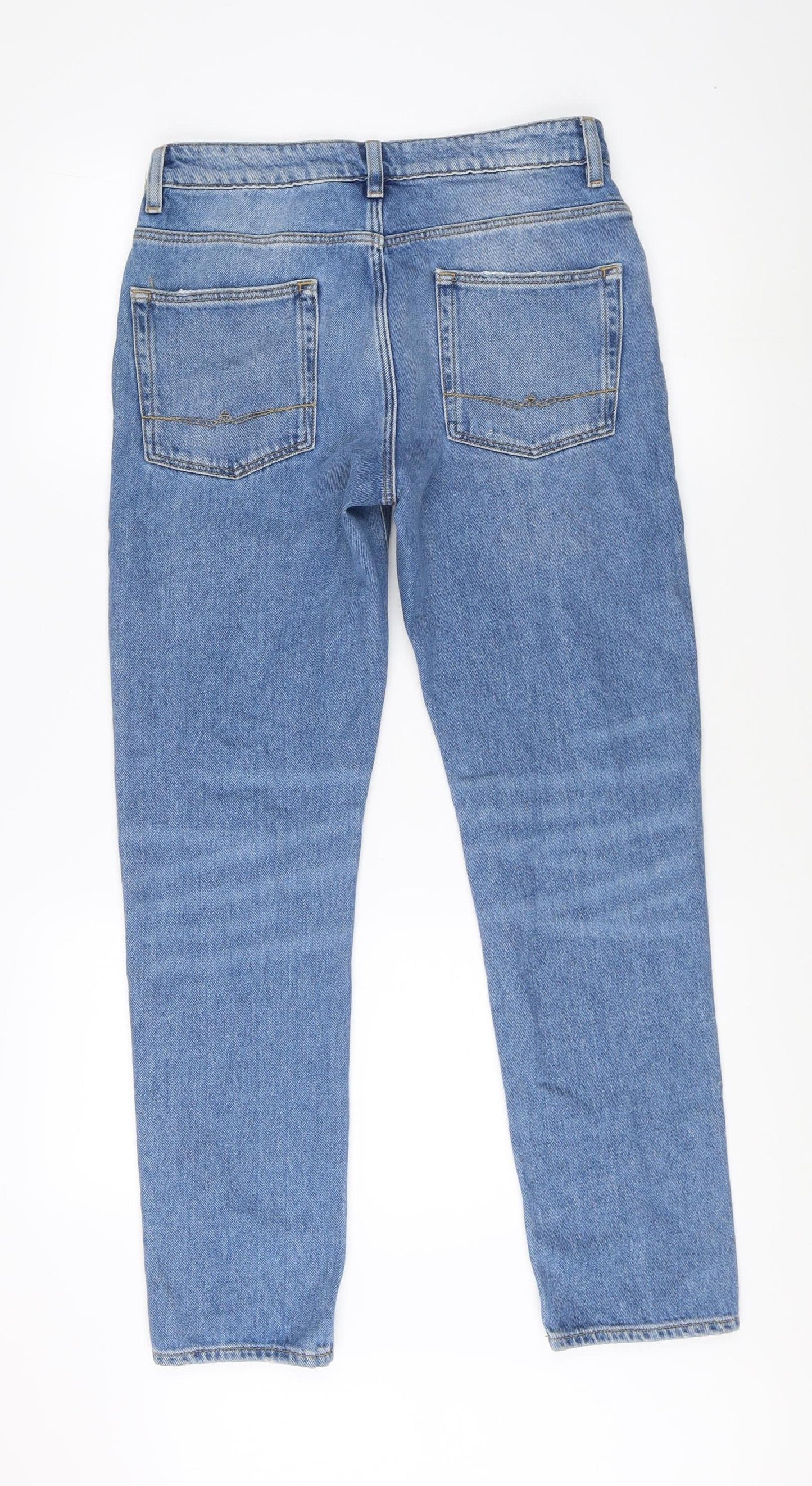ASOS DESIGN Women’s Blue Straight Jeans, Size 30