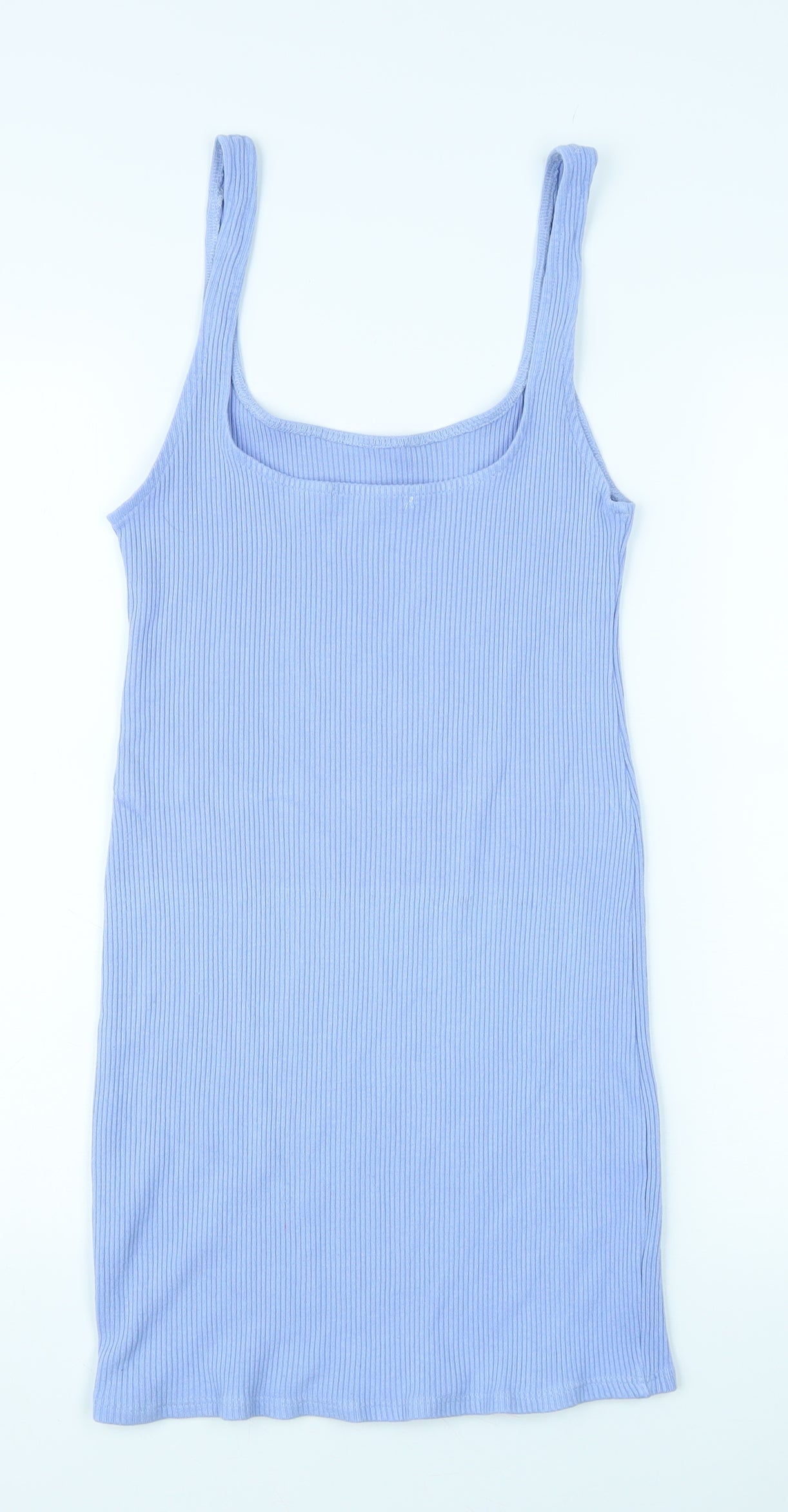 Pull & Bear Women's Blue XL Basic Tank Top