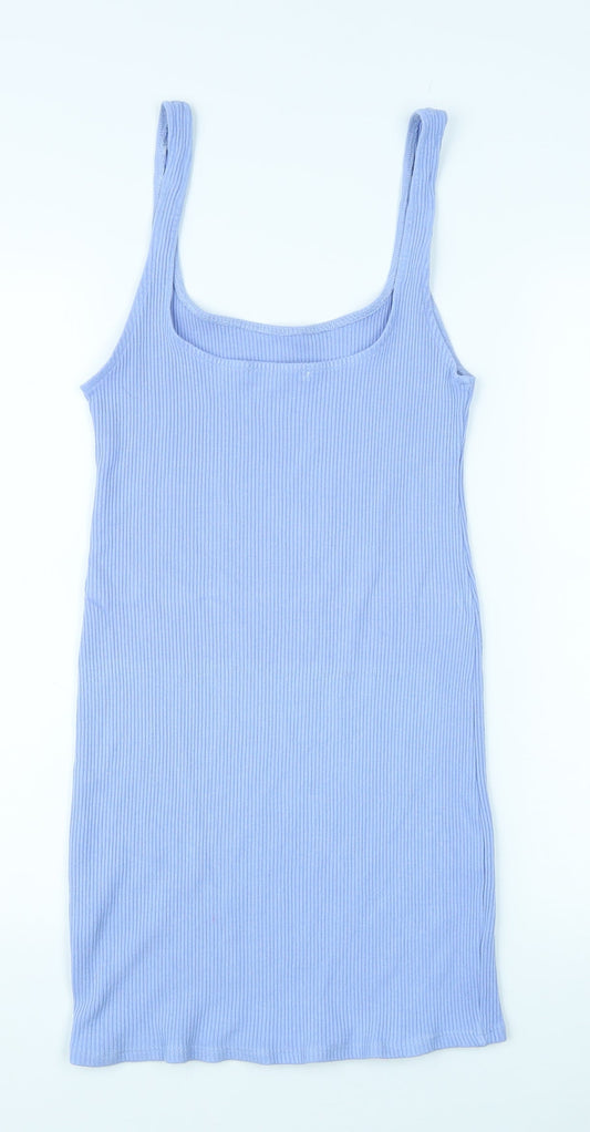 Pull & Bear Women's Blue XL Basic Tank Top