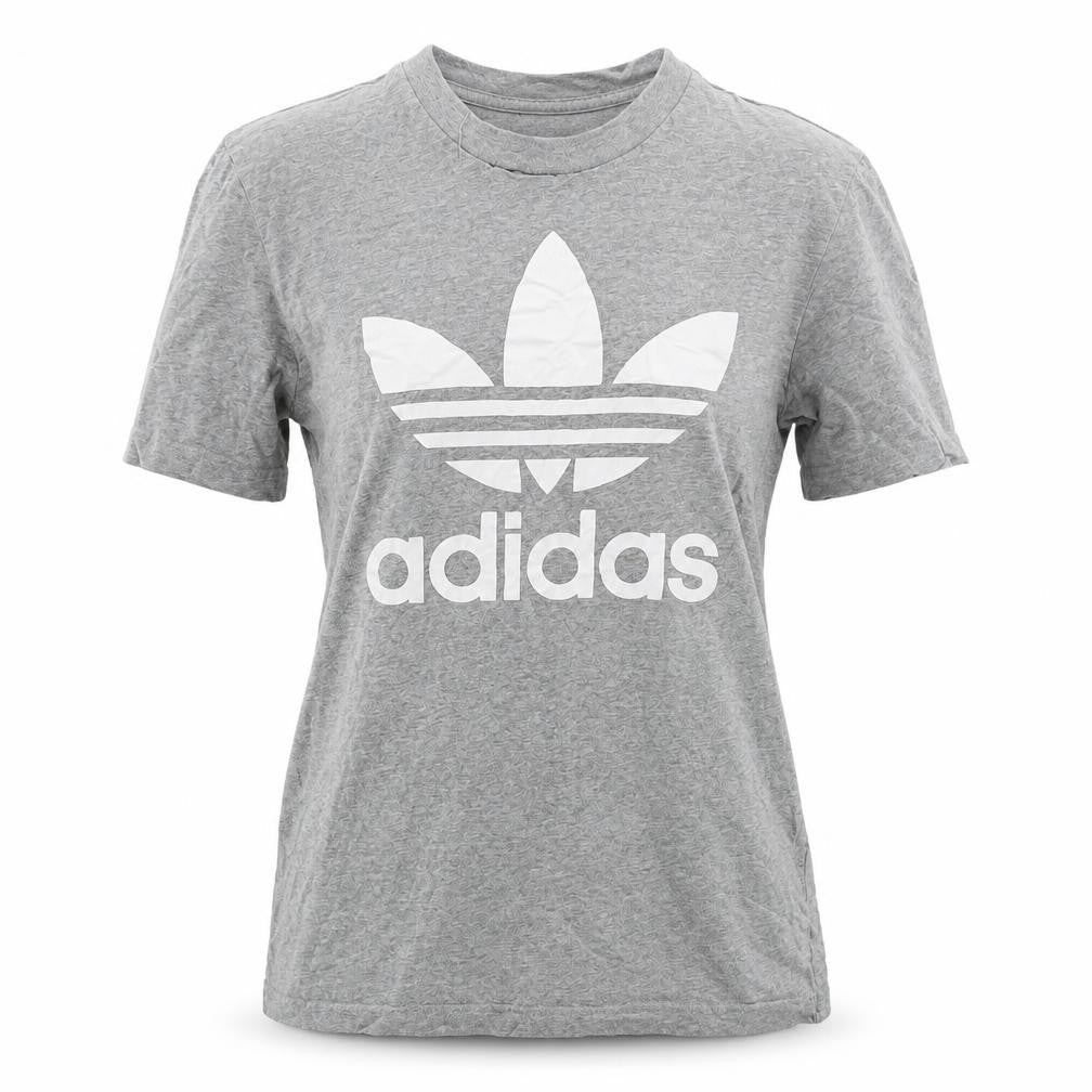 Unisex Adultss UK Size S adidas Grey Cotton T-Shirt