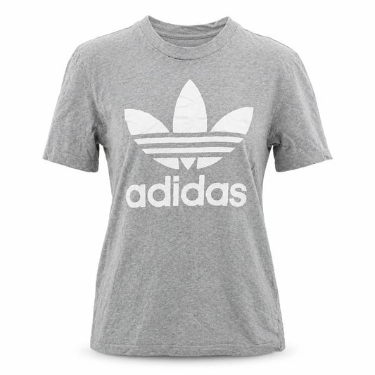 Unisex Adultss UK Size S adidas Grey Cotton T-Shirt