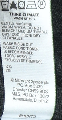 Marks and Spencer Women's Black Pullover, Size 14