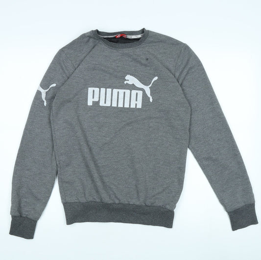 Puma Men's Grey Logo Sweatshirt M