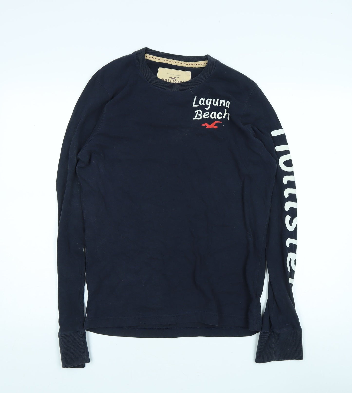 Hollister Men's Blue S Pullover Sweatshirt Logo