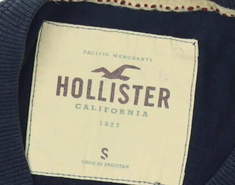 Hollister Men's Blue S Pullover Sweatshirt Logo