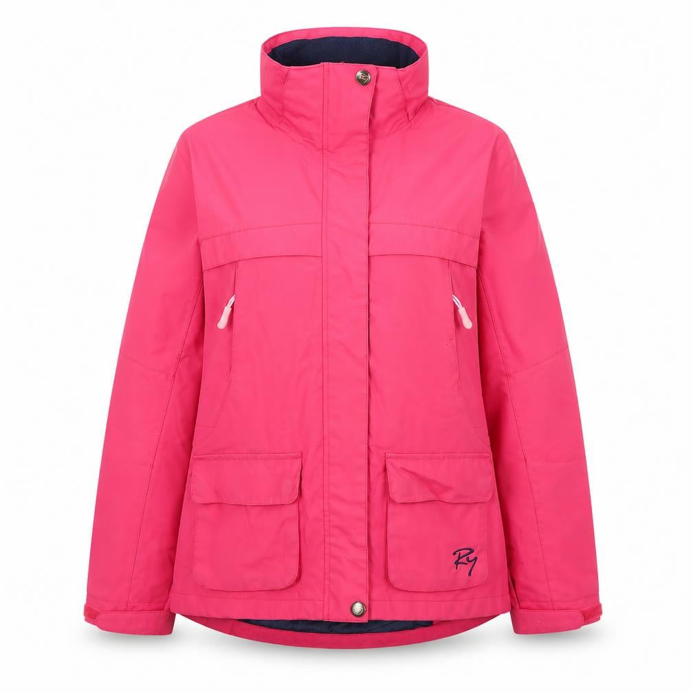 Rydale Women's Pink Basic Jacket S, Full Zip Casual