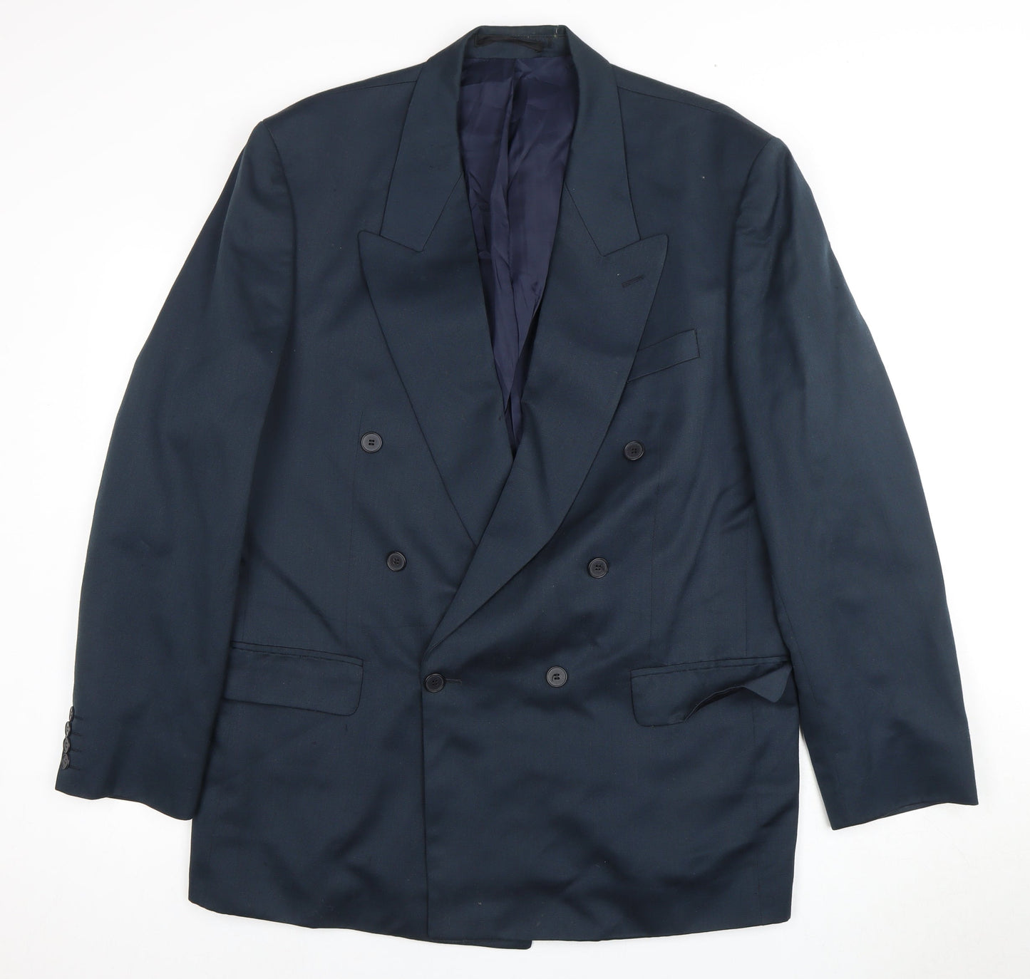 Centaur Men's Navy Double-Breasted Blazer, 44 Long