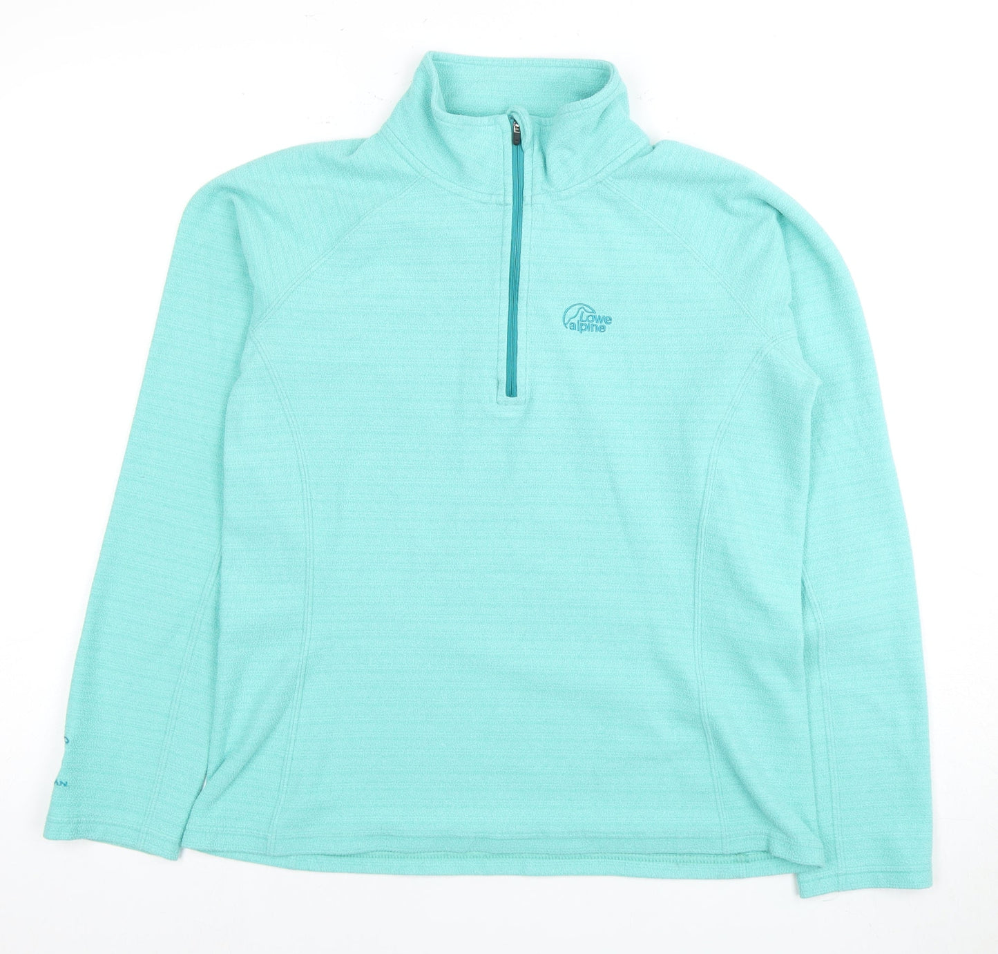 Lowe Alpine Women's Green Fleece Pullover Zip UK 12