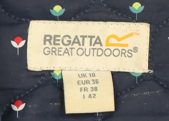Regatta Women's Blue Quilted Jacket Size 10