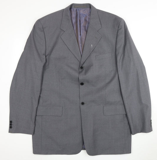 Pierre Cardin Men's Grey Blazer, 44L, Formal Jacket