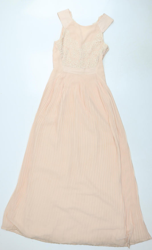 Ted Baker Women's Pink Lace Dress Size 10