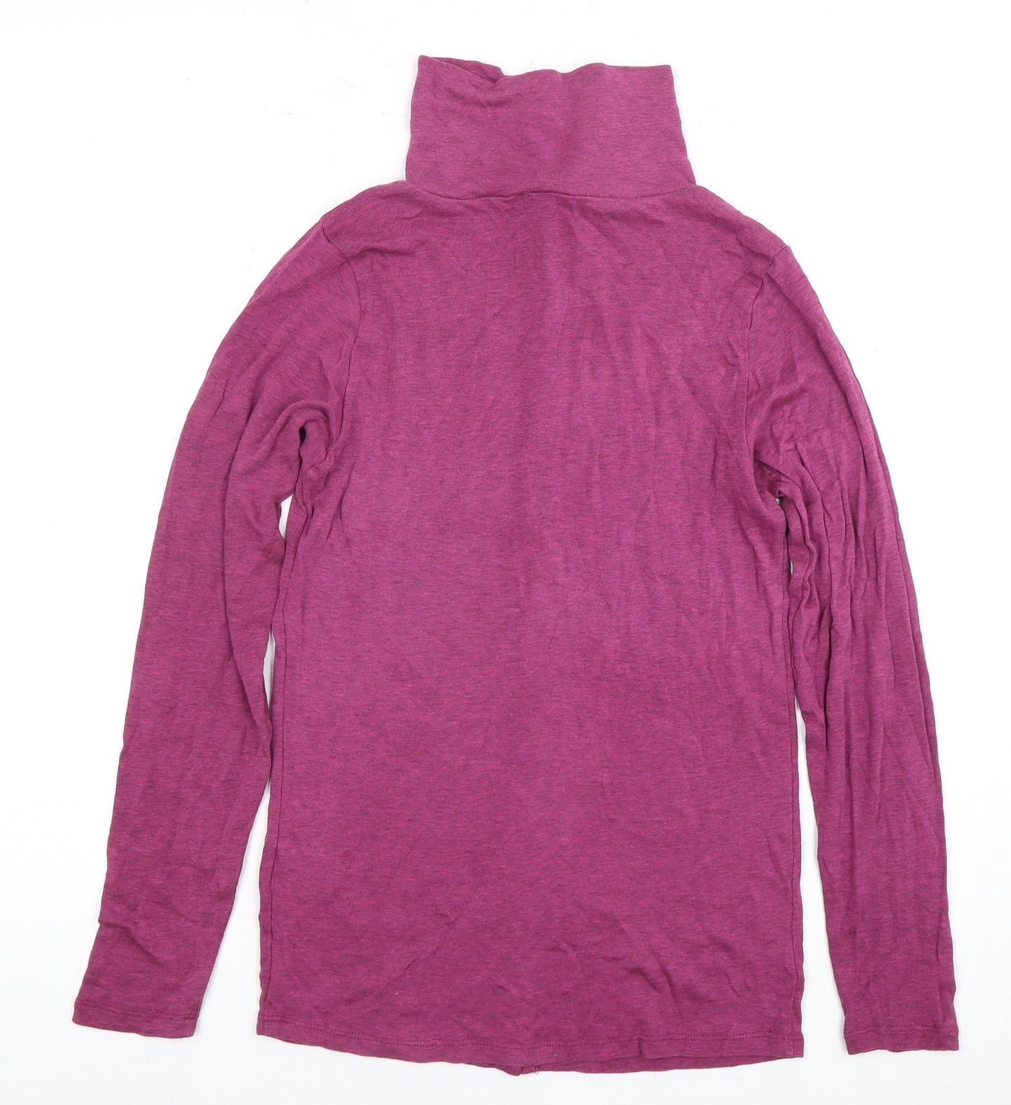 WRAP London Women's Purple Long Sleeve Roll Neck Blouse Size 8