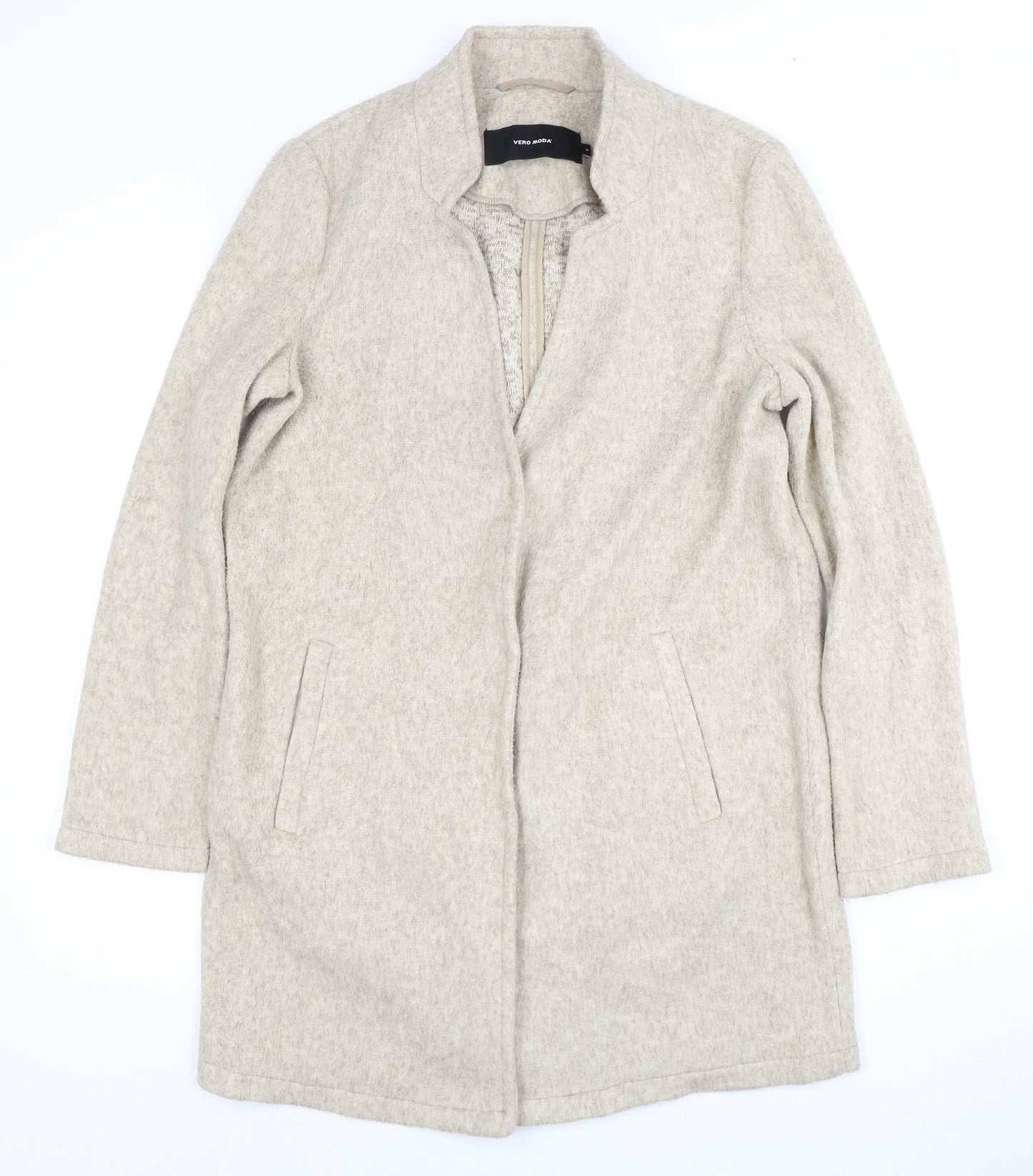 Vero Moda Women's Grey Mid-Length Overcoat M