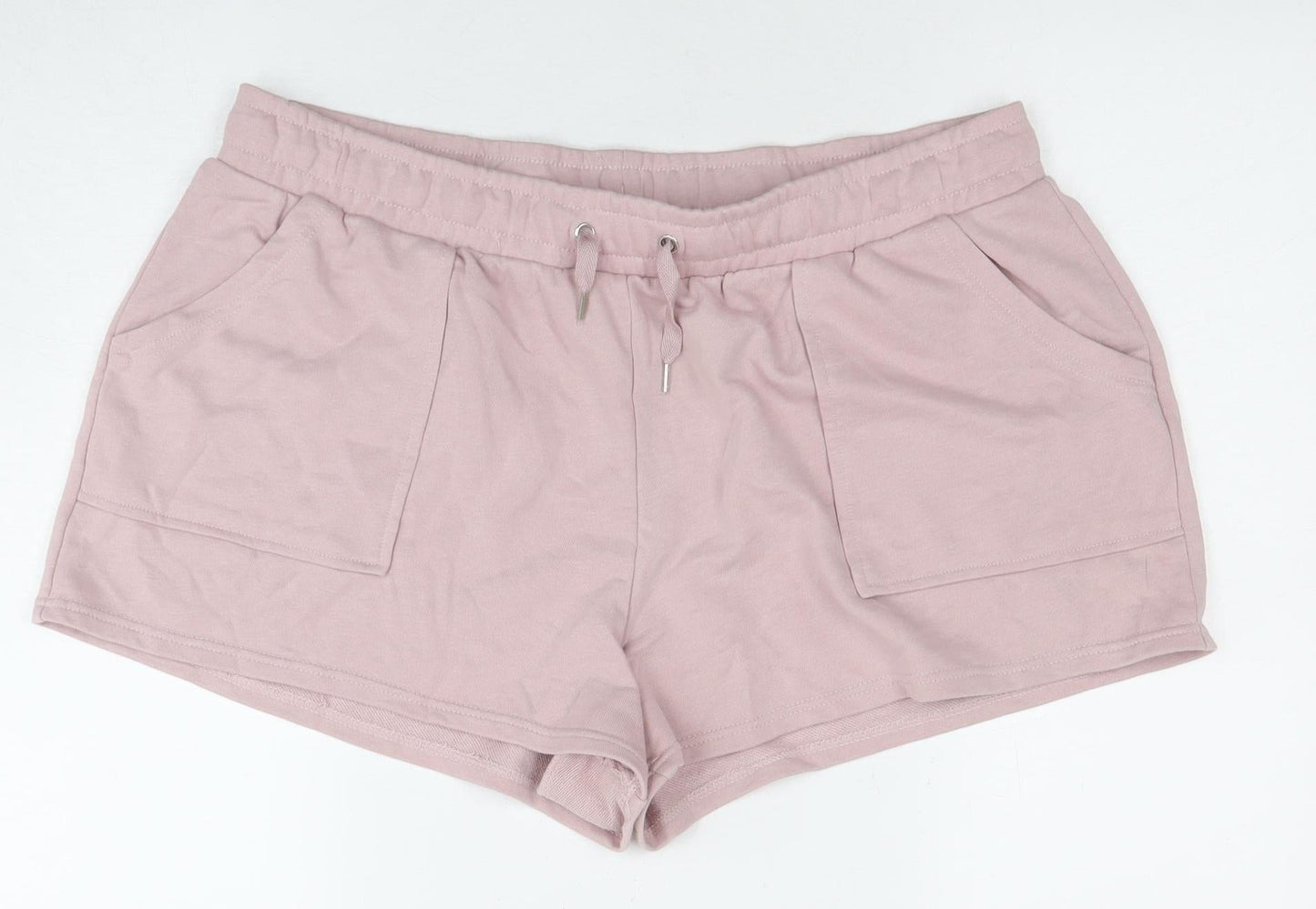 Jeff Banks Women's Pink Drawstring Shorts Size 18
