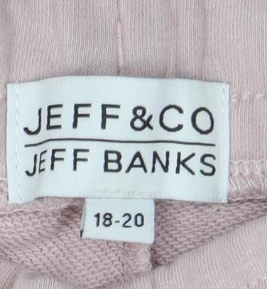 Jeff Banks Women's Pink Drawstring Shorts Size 18