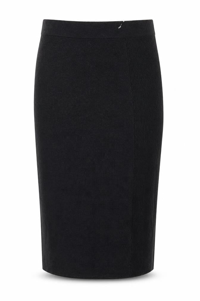 Fenn Wright Manson Black Midi Straight Pencil Skirt, Size 8