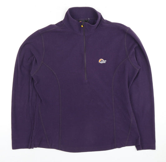 Lowe Alpine Women's Purple 1/4 Zip Pullover M