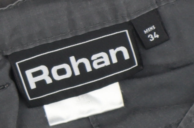 Rohan Men's Grey Cargo Trousers Size 34