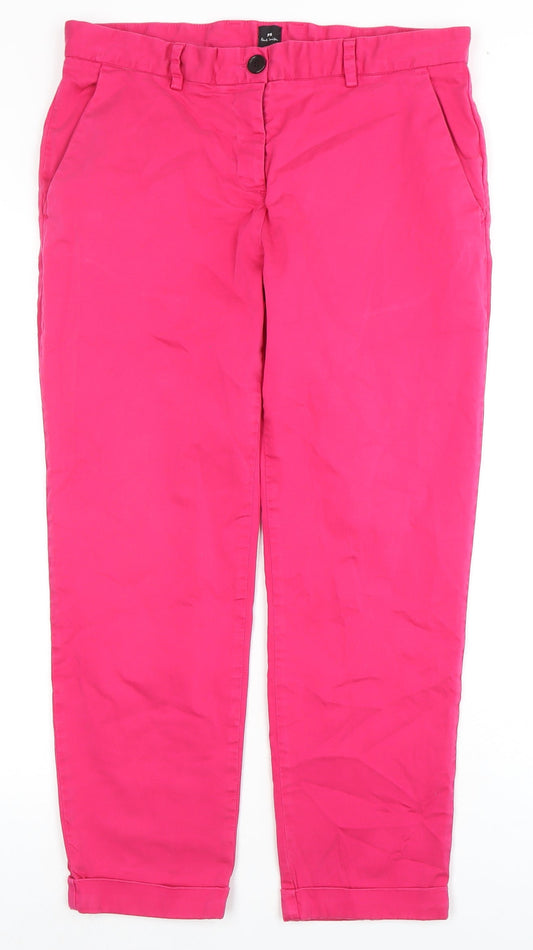Paul Smith Women's Pink Chino Trousers Size 18